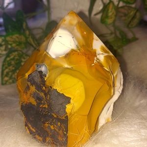 GORGEOUS Mookaite Pointed Polished top, Rough Bottom Healing Crystal